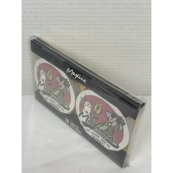 Hallmark Maxine Coasters Pkg of 16 Maxine And Her Dog New Sealed Drink Eat Party - Picture 9 of 9